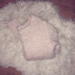 Pink fuzzy sweater